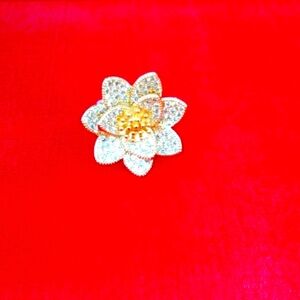 Flower Cubic Zirconia Women Ring.